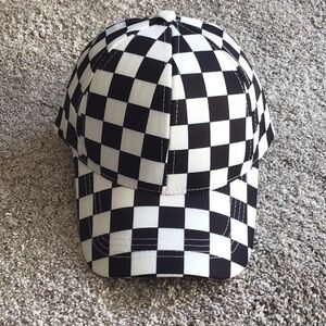 CHECKERED HAT - NWT